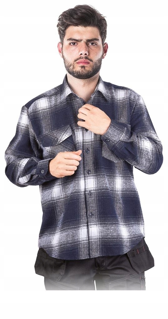 Koszula Flanelowa Ochronna Robocza zapinana gruba