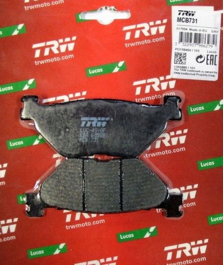 KLOCKI TYŁ TRW LUCAS YAMAHA FJR1300 A,AS,AE 01-16