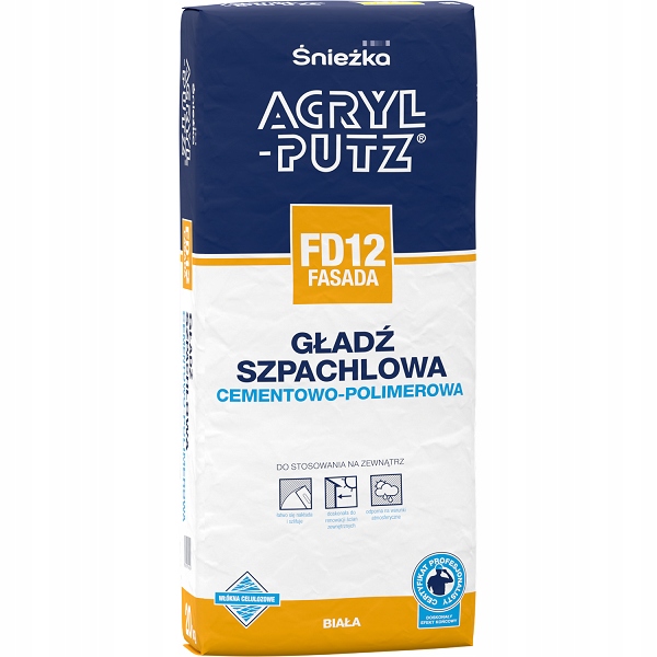 Gładź Szpachlowa Śnieżka Cementowo-wapienna 20 Kg