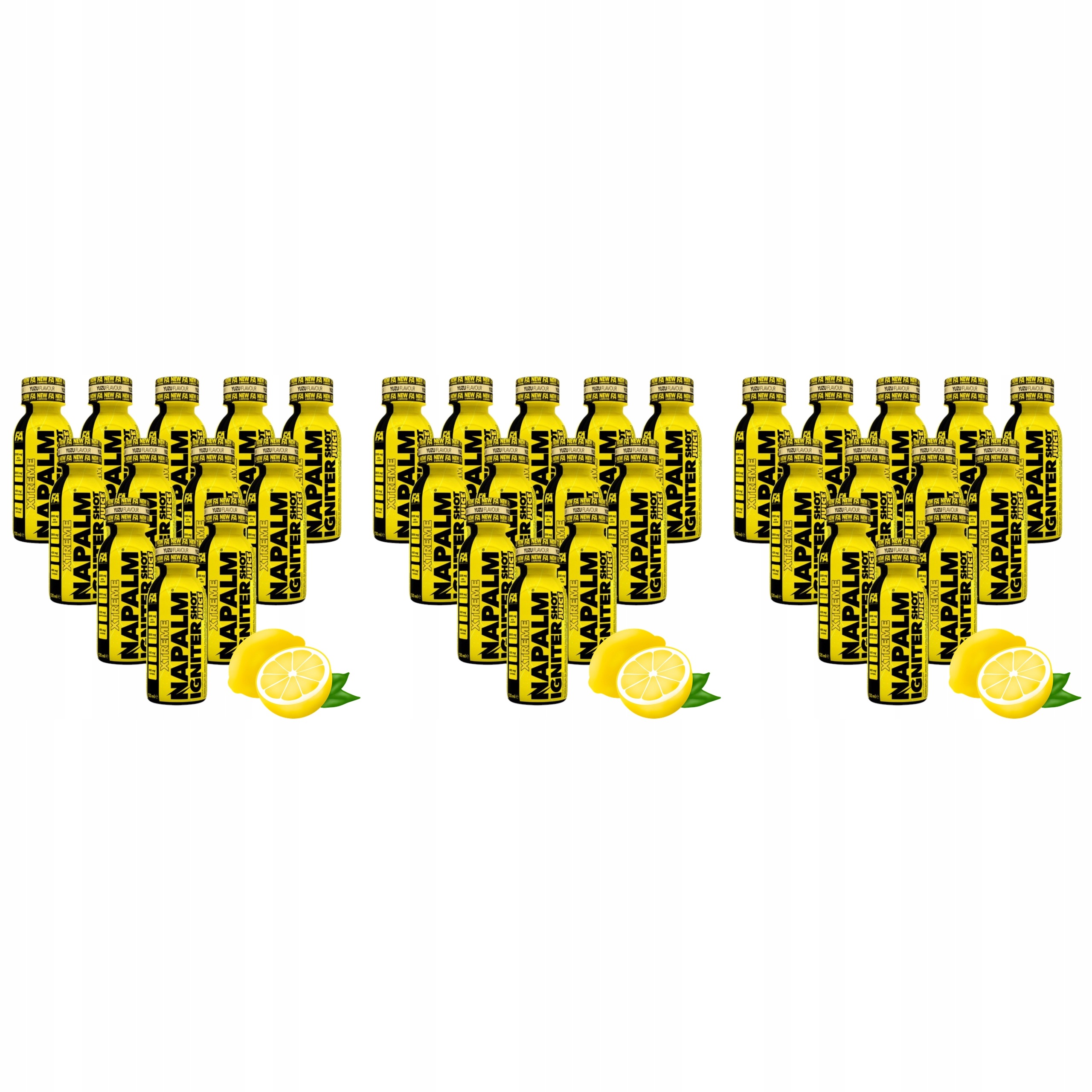3x Předtréninkovka Fa Xtreme Napalm Juice Shot 12x120ml Kofein Energia Yu