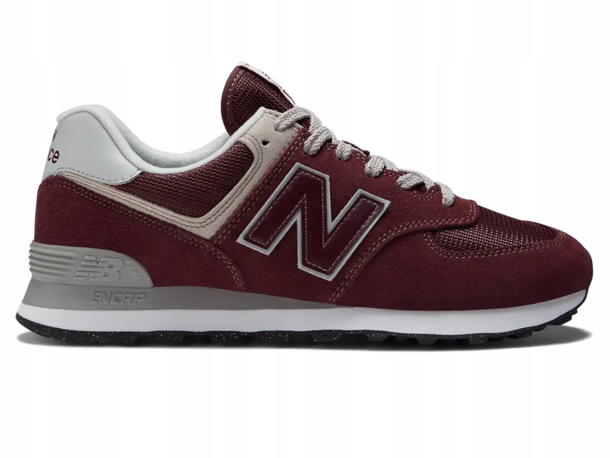 Pánské boty New Balance tenisky 574 ML574EVM kožené vínové 44,5