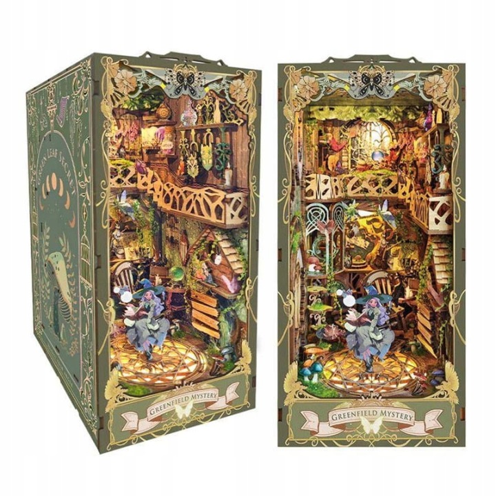 Puzzle Drewniane 3D Joincon Miniaturowy Składany Zestaw Diy Led Na Regał