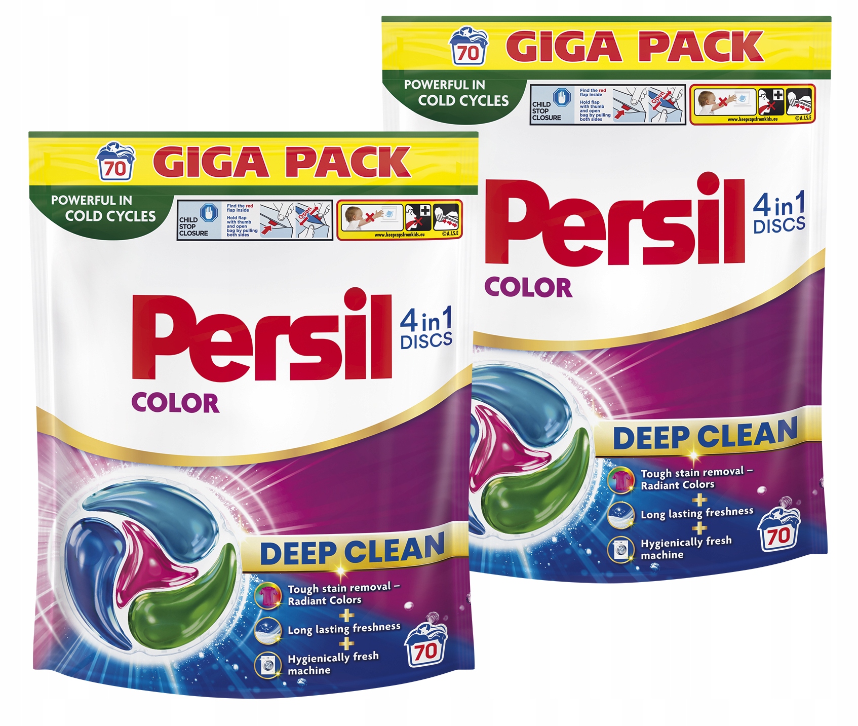 Persil Discs 4w1 Color kapsułki do prania 2x70 prań