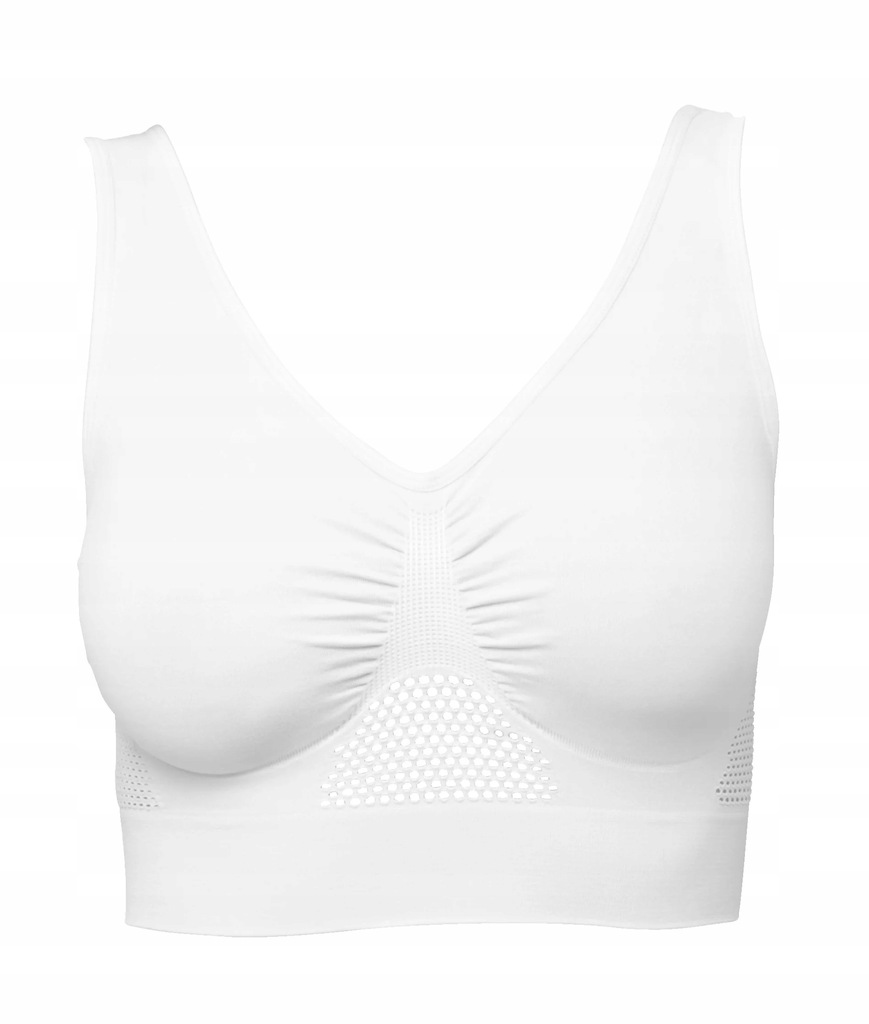 3 biustonosze bezszwowe oddychające na lato Sport BH-Set rozmiar XL Rodzaj bezszwowy