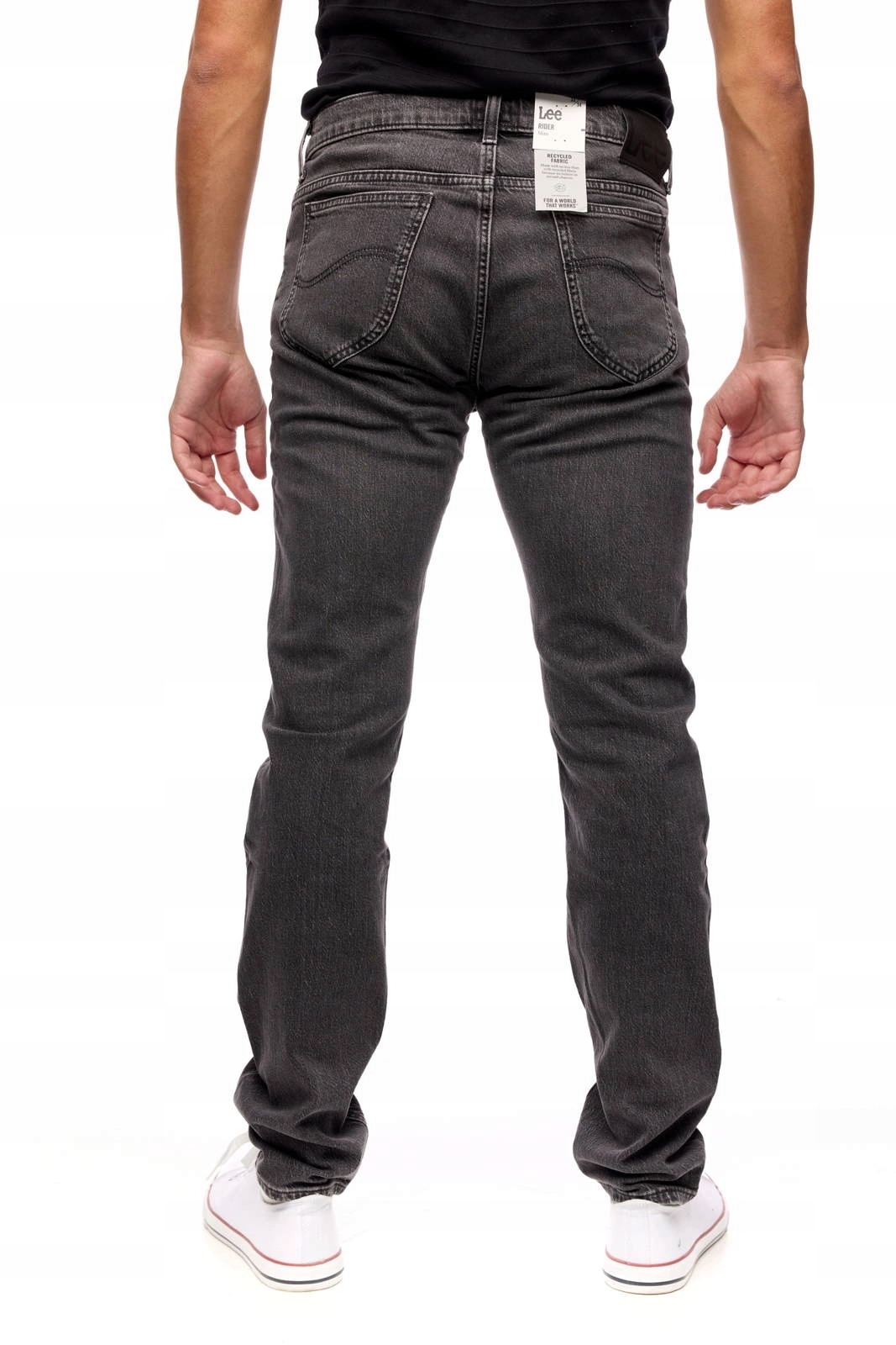 Męskie spodnie jeansowe zwężane Lee Rider Gravel Stone L701BBFC 34/34