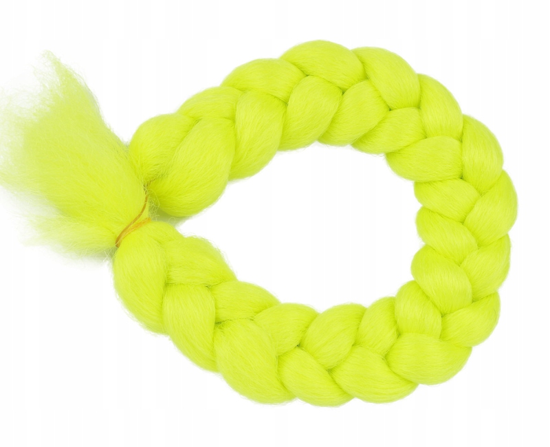 Włosy SYNTETYCZNE do warkoczyków KOLOROWE warkoczyki DOCZEPIANE ŚWIECĄCE Typ włosów syntetyczne