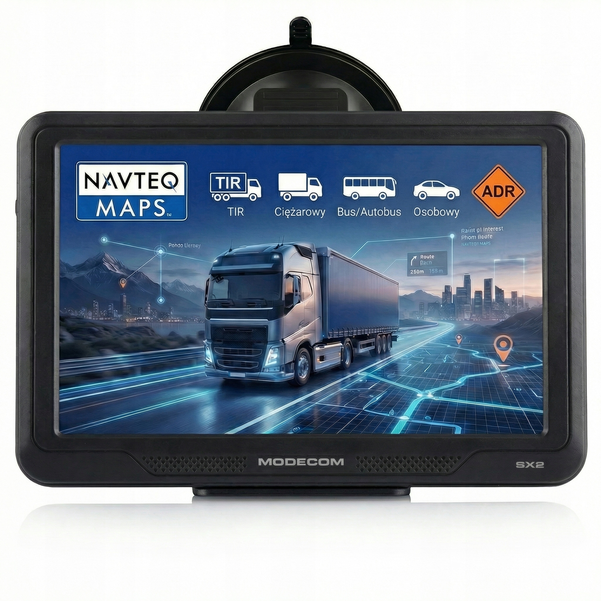 Nawigacja 5 cali dla Ciężarówki Modecom SX2 mapy Tir Bus Fotoradary 2026