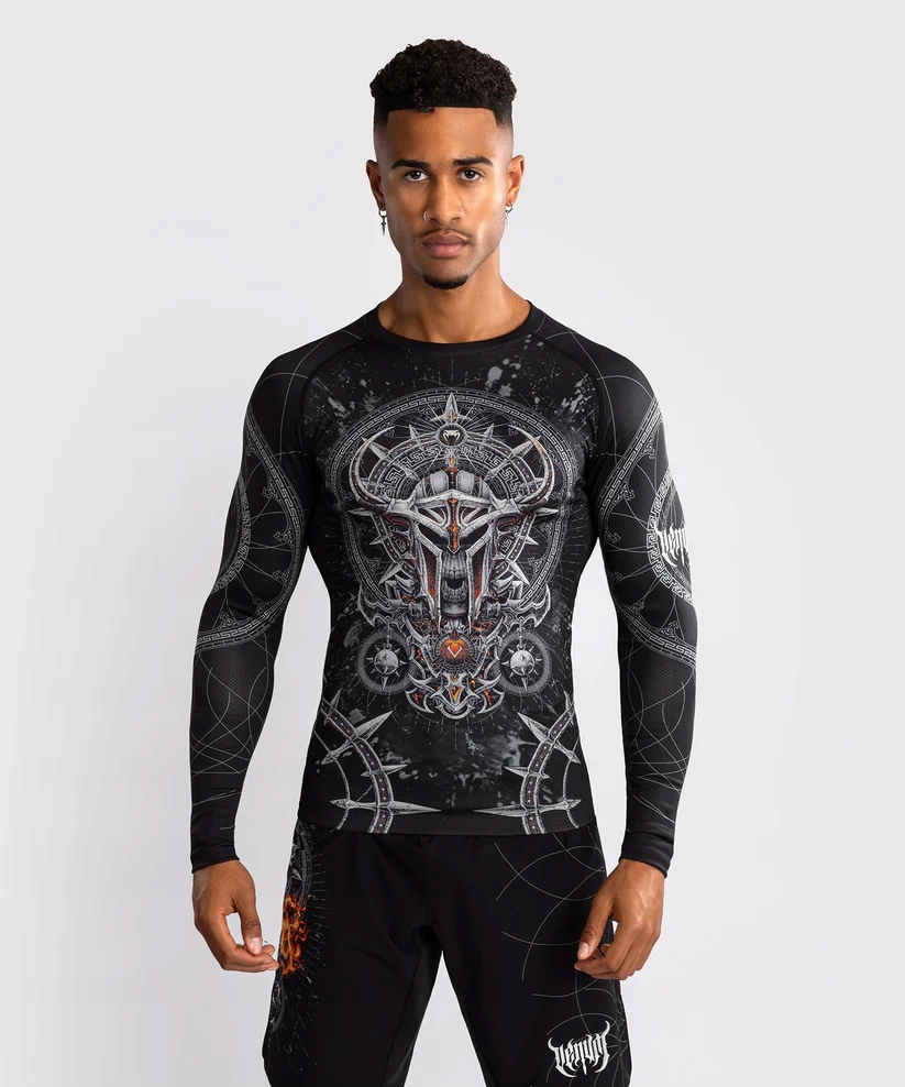 Venum Rashguard Dlouhý rukáv Gladiator 5.0 Black/Silver L