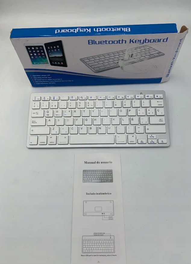 БЕСПРОВОДНАЯ КЛАВИАТУРА BLUETOOTH BKB800 WHITE