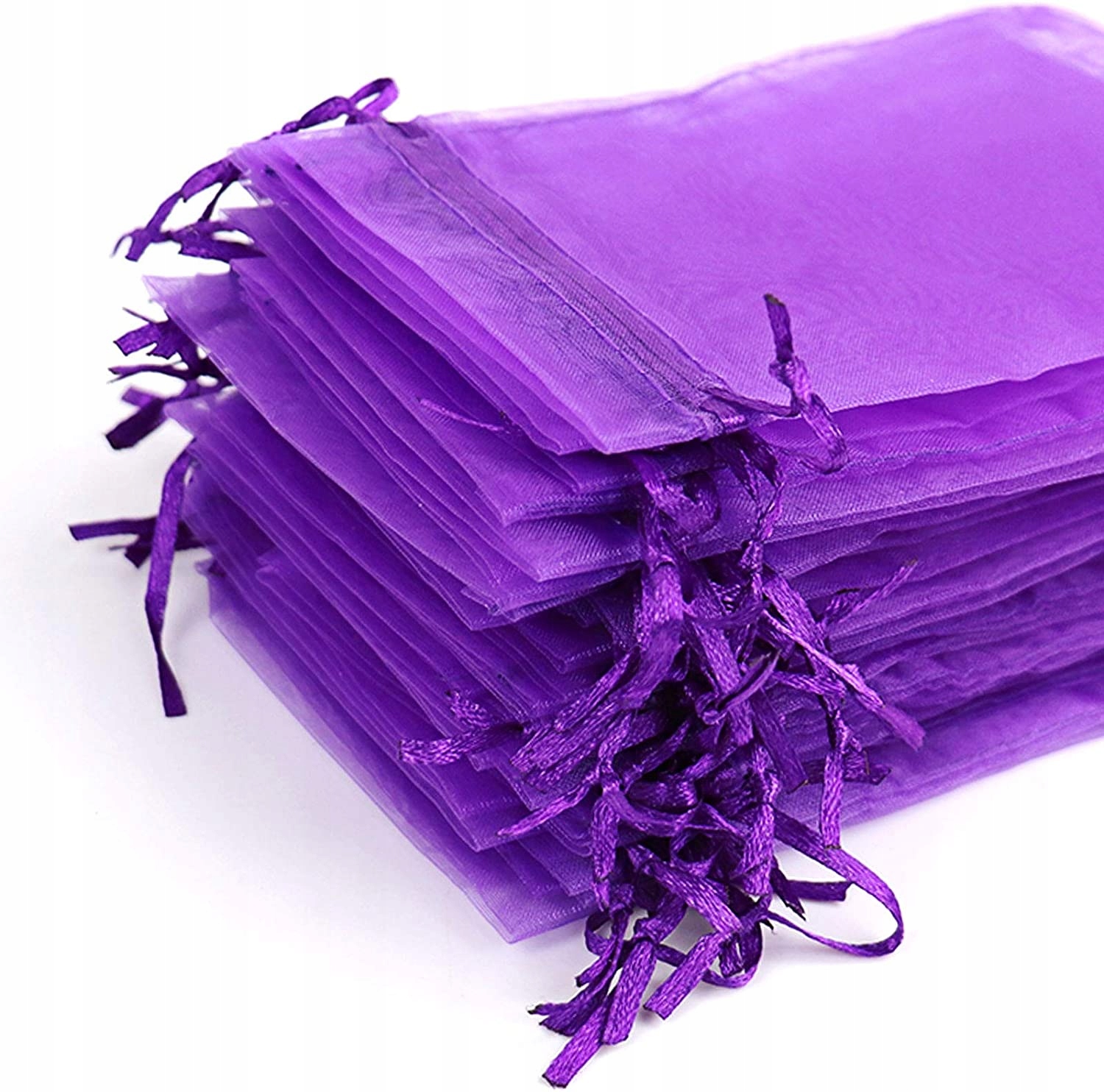 WORECZKI ORGANZA 9X12 ŚLUB OKAZJE PURPURA 10SZT Marka inna