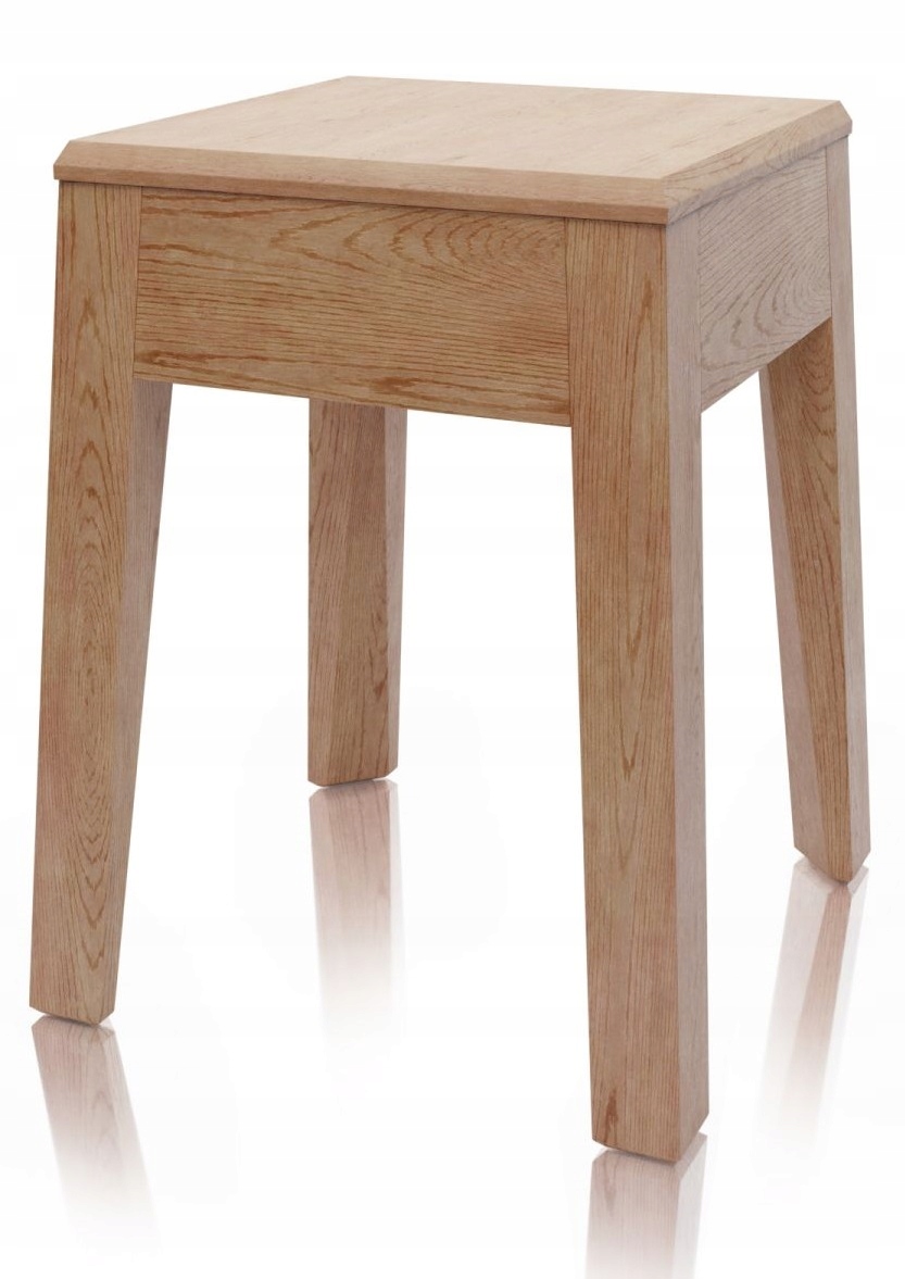 Taboret METEOR WT dębowy stołek drewniany Stolik nocny Meble-Stelmach