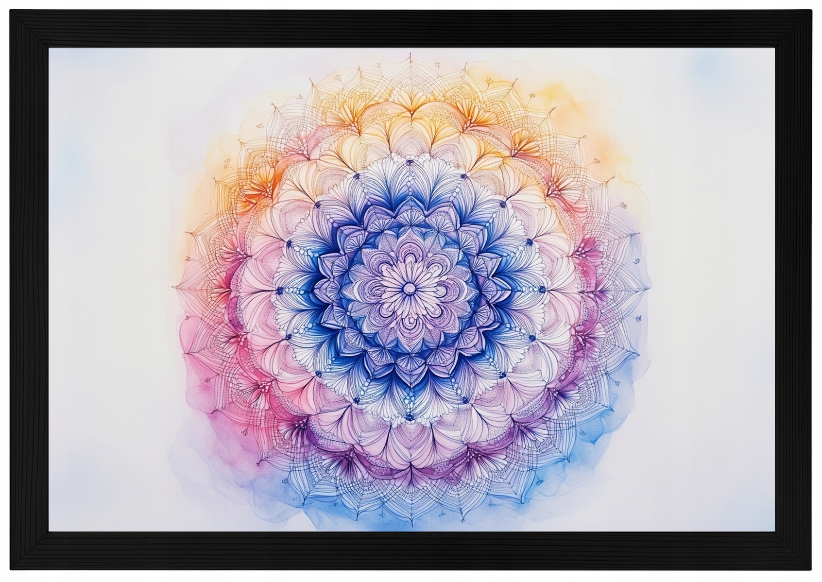 Plakát Rámeček Dřevo Mandala Harmonie Meditace Zen Duch Korunka 93x62