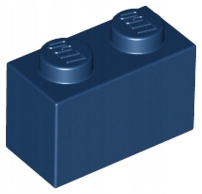 

20 szt, Lego Dark Blue Brick 1 x 2 3004 Nowe