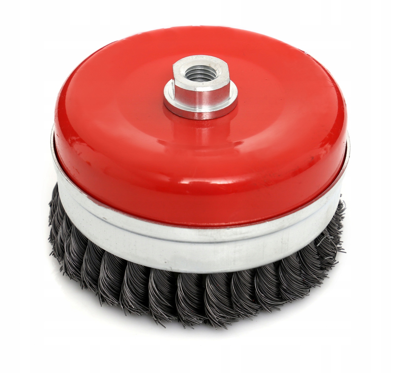 SZCZOTKA CZOŁOWA PLECIONA+OPASKA 3" 75mm M14 Marka Kraft&Dele