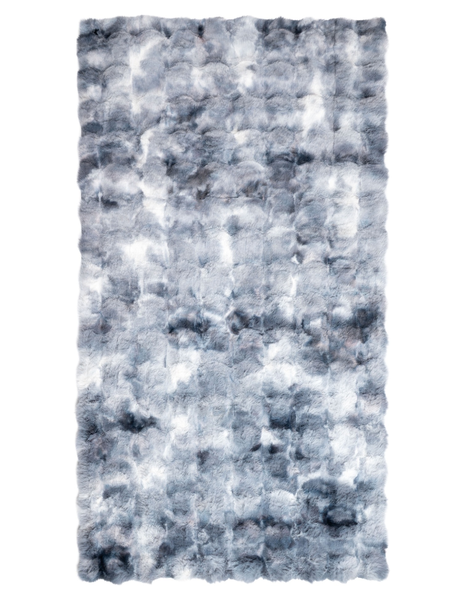 Koberec Shaggy Rabbit 160 x 230 cm Bubble Mäkký, nadýchaný, kožušinový, sivý