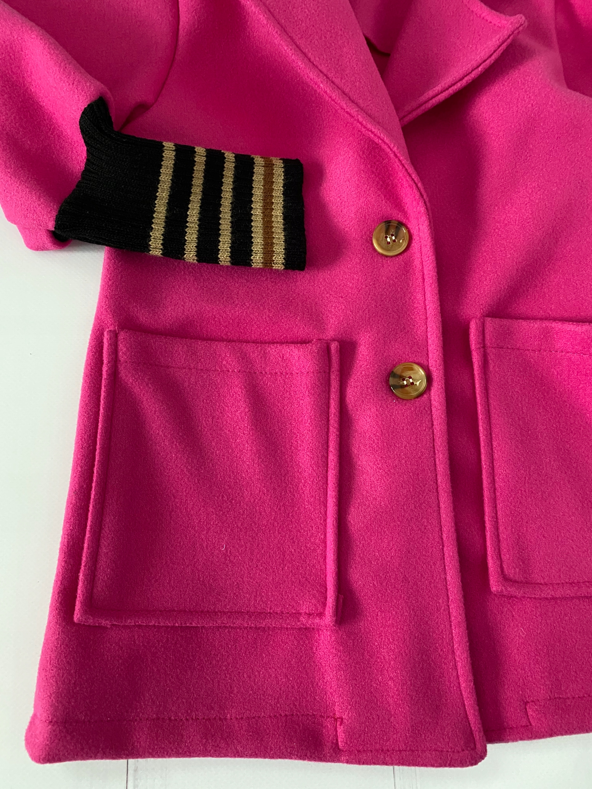 PŁASZCZYK dziewczęcy płaszcz PARKA 146 152 jesień Kolor różowy