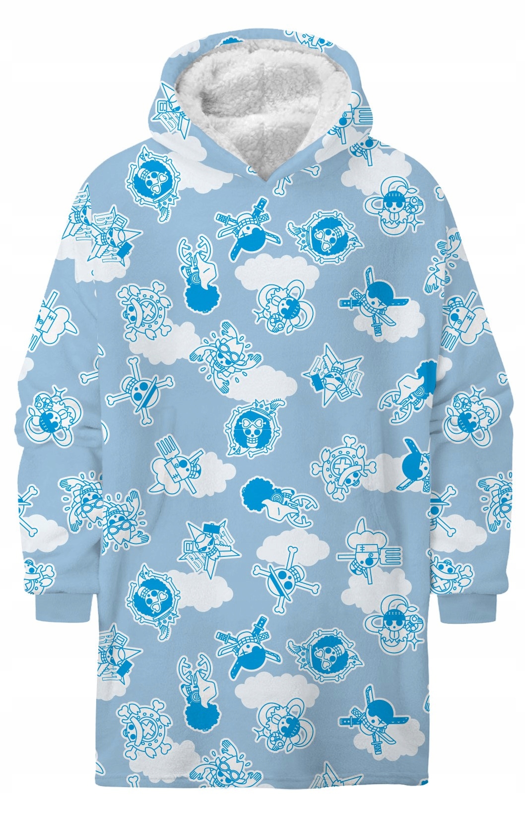 Mikinová Deka One Piece Halantex deka s rukávy pončo mikina s kapucí manga