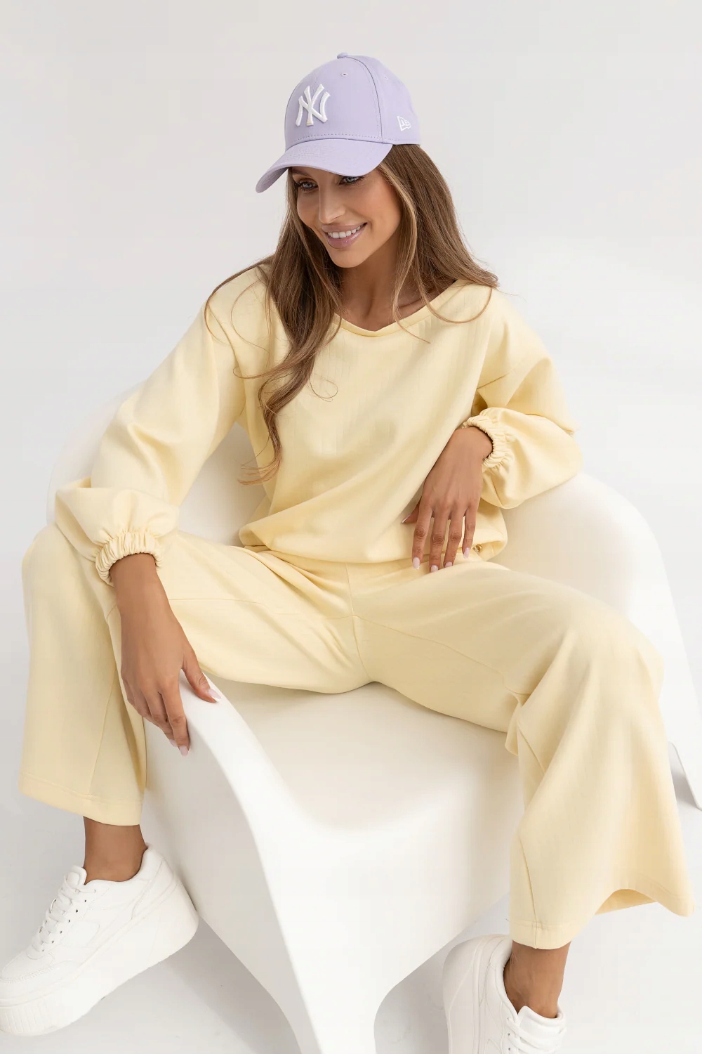 Komplet Mikina Kalhoty Comfy Labalancia Žlutá Xs/s