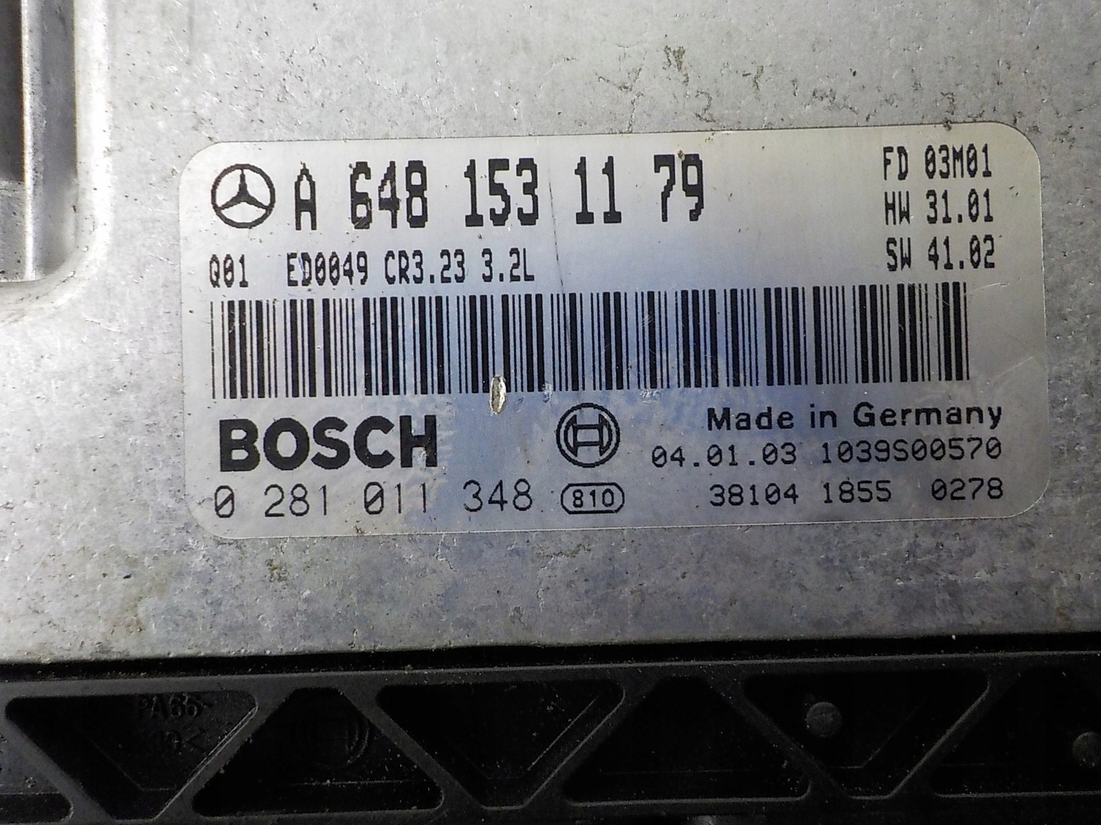 MERCEDES Computer Bedienteil 0281011348 A6481531179