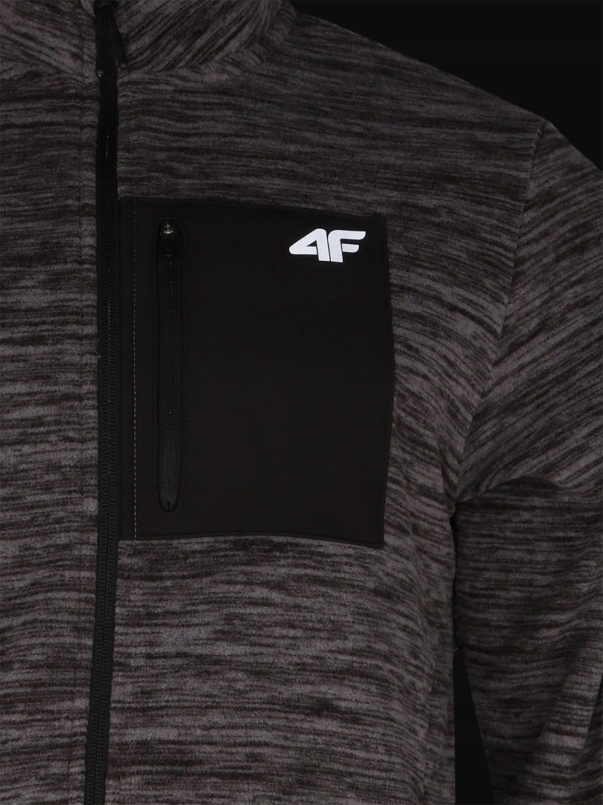 4F POLAR BLUZA POLAROWA SZARA LOGO M227 r. M Rodzaj Bez kaptura Rozpinane