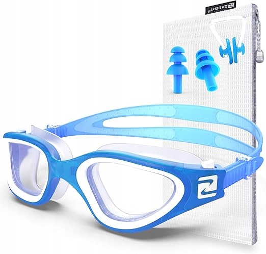 Zabert W1 Gogle Pływackie Antyfog Uv Ochrona Oczu Dorosłych Triathlon
