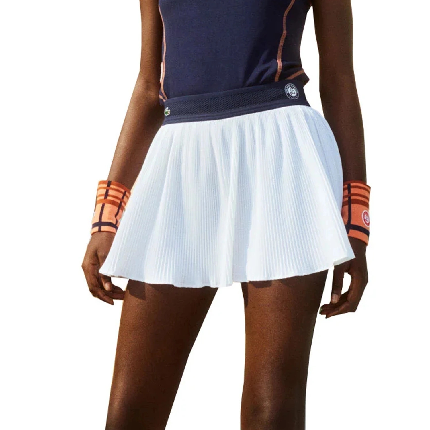 Lacoste Roland Garros spódnica damska tenisowa biały plisowana mini r. 32