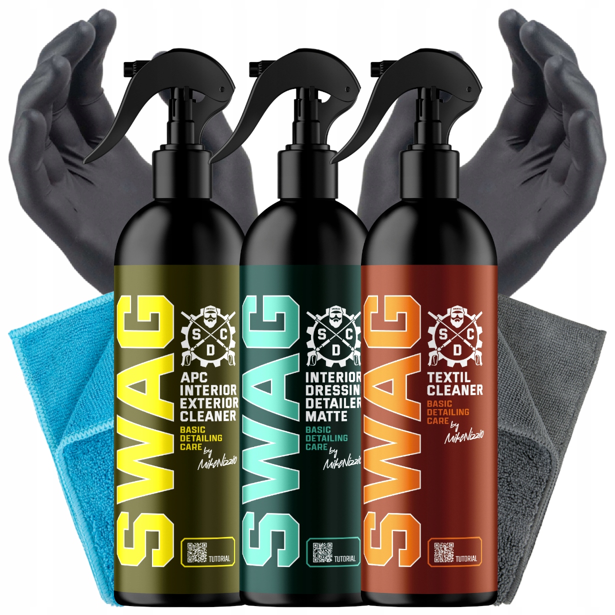 Kosmetyki Do Czyszczenia Plastkiów Tapicerki Kokpitu Zestaw Swag 3x 500ml