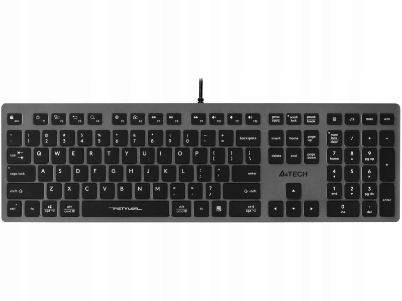 Klawiatura A4TECH Fstyler FX60H Szary