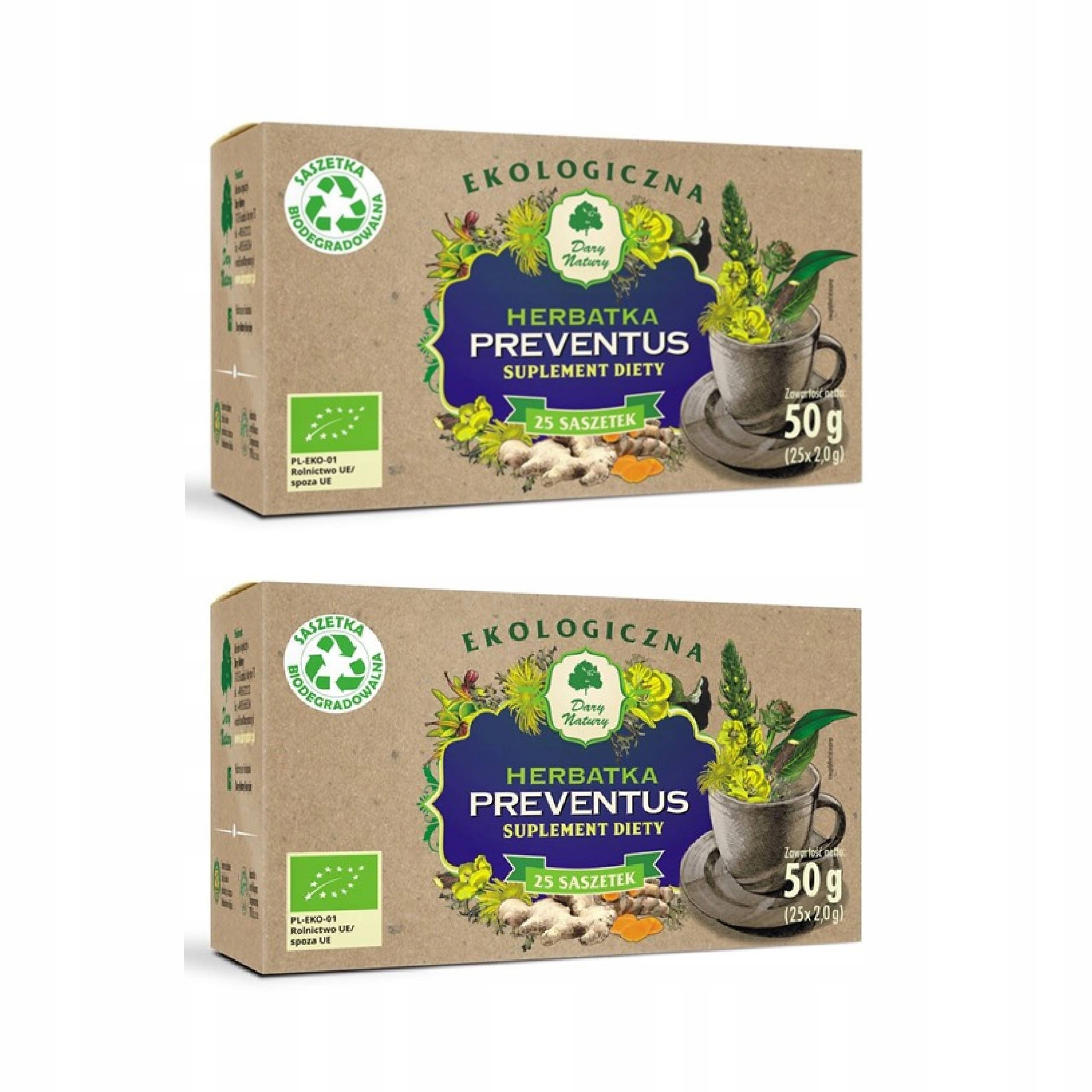 2x H. Preventus Eko 25x2 g suplement diety na odporność