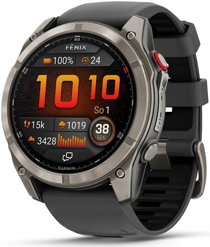 Zegarek Smartwatch Garmin Fenix 8 Pro 51mm Amoled Sapphire Titanium