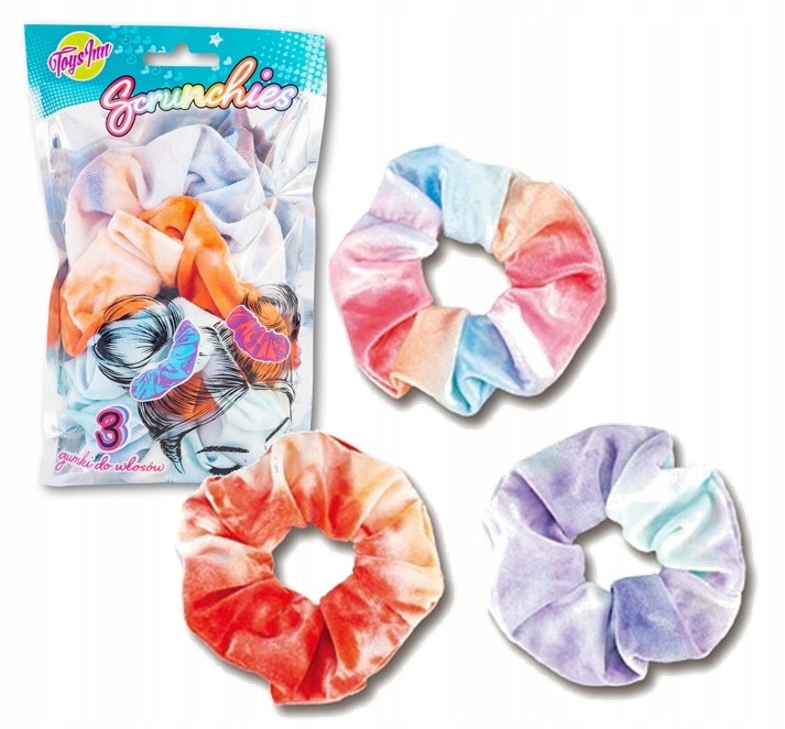 

Gumka Do Włosów Scrunchies 3 szt. Stnux Pastelowe
