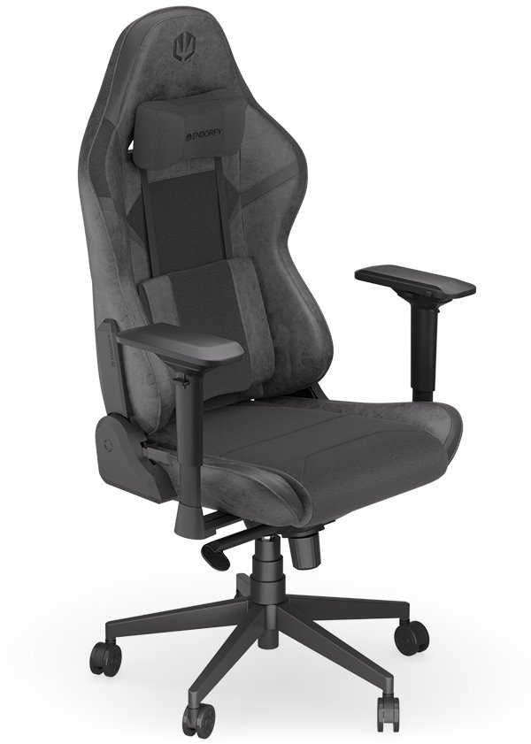 Endorfy herní židle Scrim Bk kombinace textil kůže černá