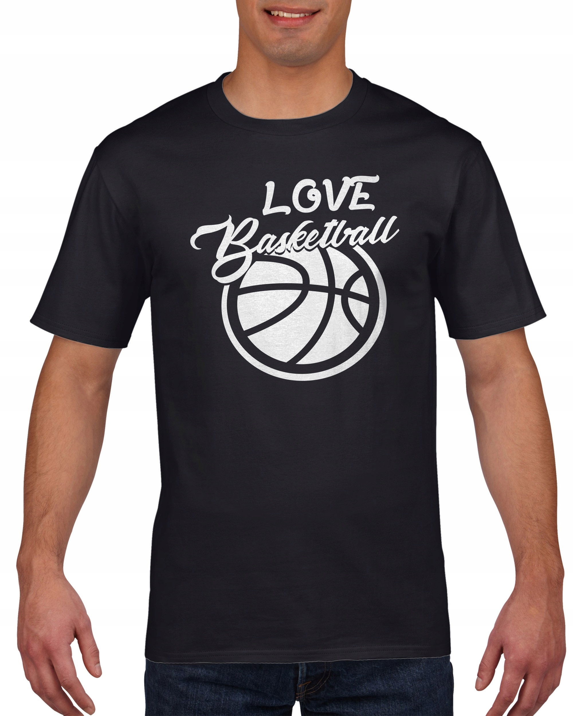 

Koszulka męska Love basketball Kocham koszykówkę M
