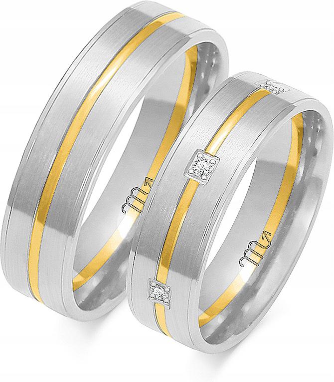 Zlatý svatba pro pár 14K 585, velikost 35 36 37, módní svatební kolekce