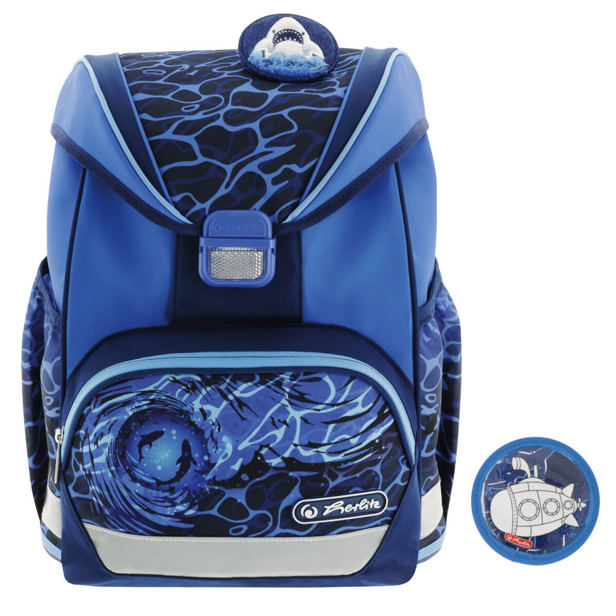 Zestaw tornister plecak szkolny UltraLight Plus śniadaniówka Shark HERLITZ Szerokość produktu 28 cm