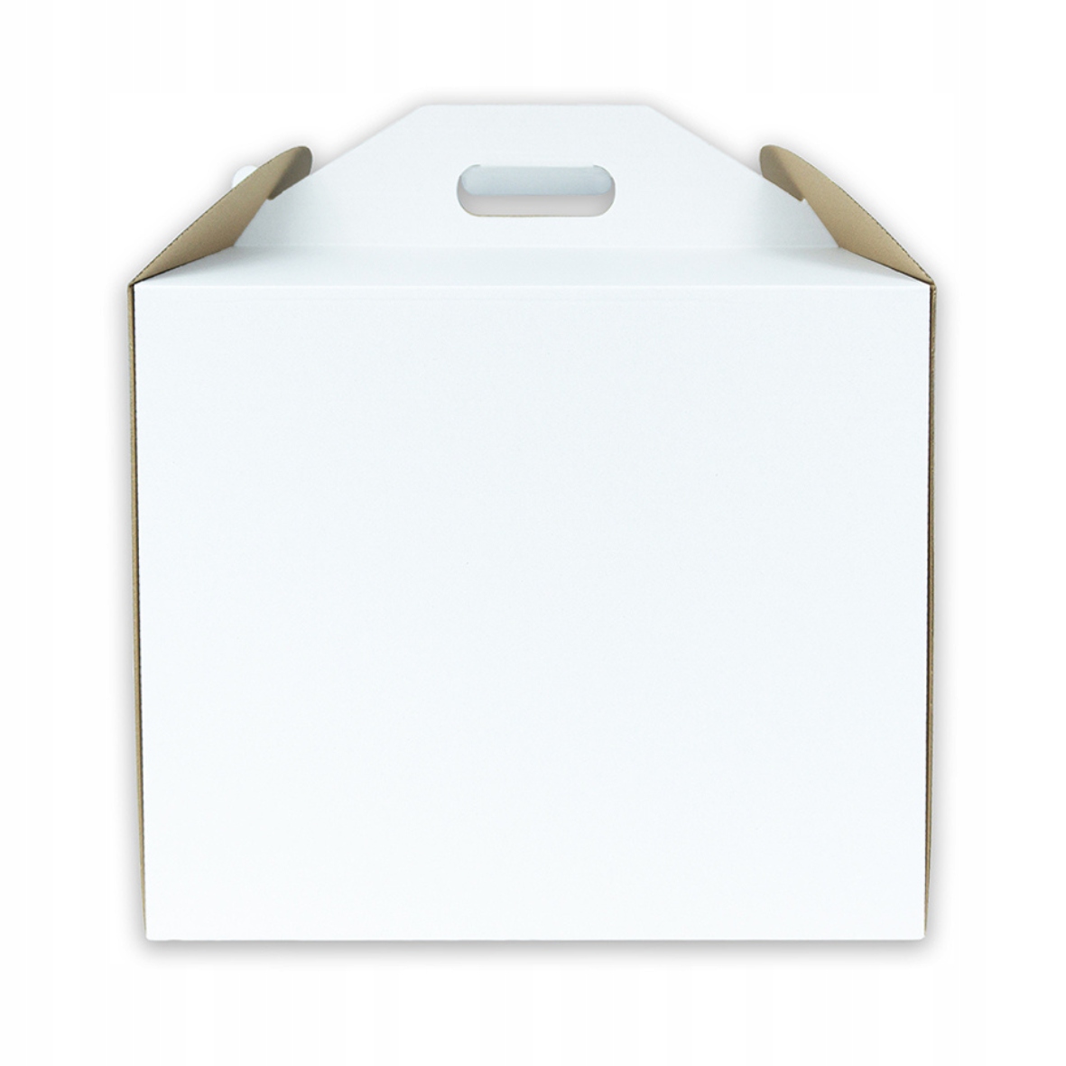 Karton na torty komunijne 30x30x35 cm 10 szt. białe opakowanie grube