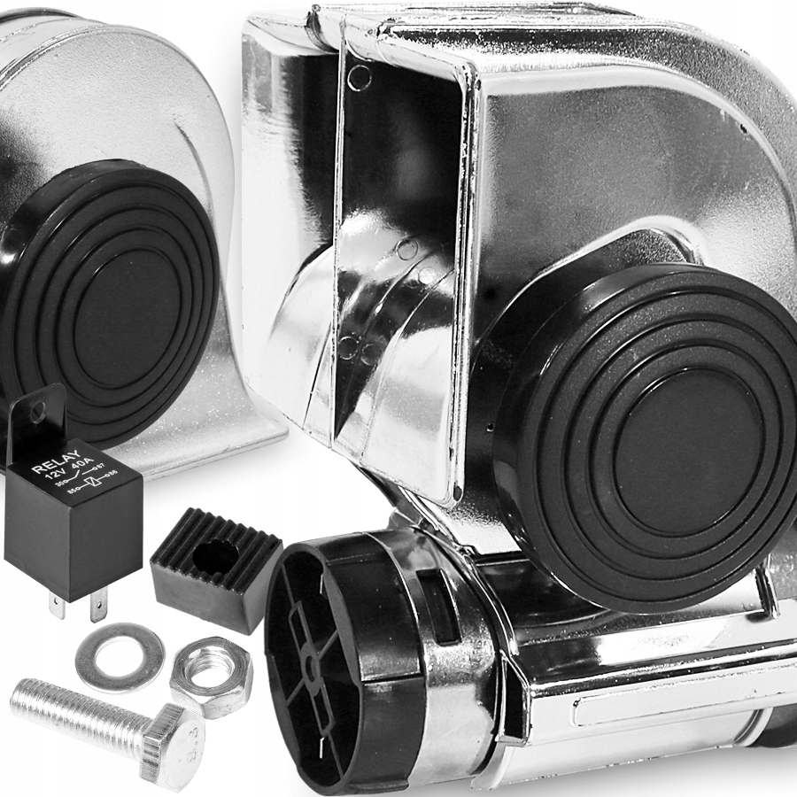 KLAKSON FANFARA SYGNAŁ TIR KOMPRESOR 12V GŁOŚNY