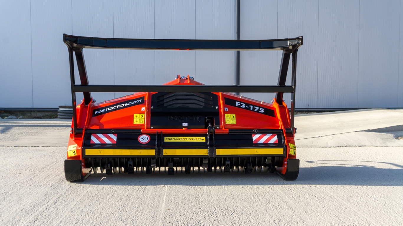 Mulczer leśny, frezarka krusząca F3-175 NOWOŚĆ! Szerokość obszaru pracy 1750 mm