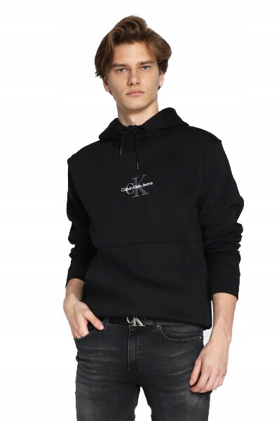 

Calvin Klein Bluza Męska Monologo Hoodie Black r.L