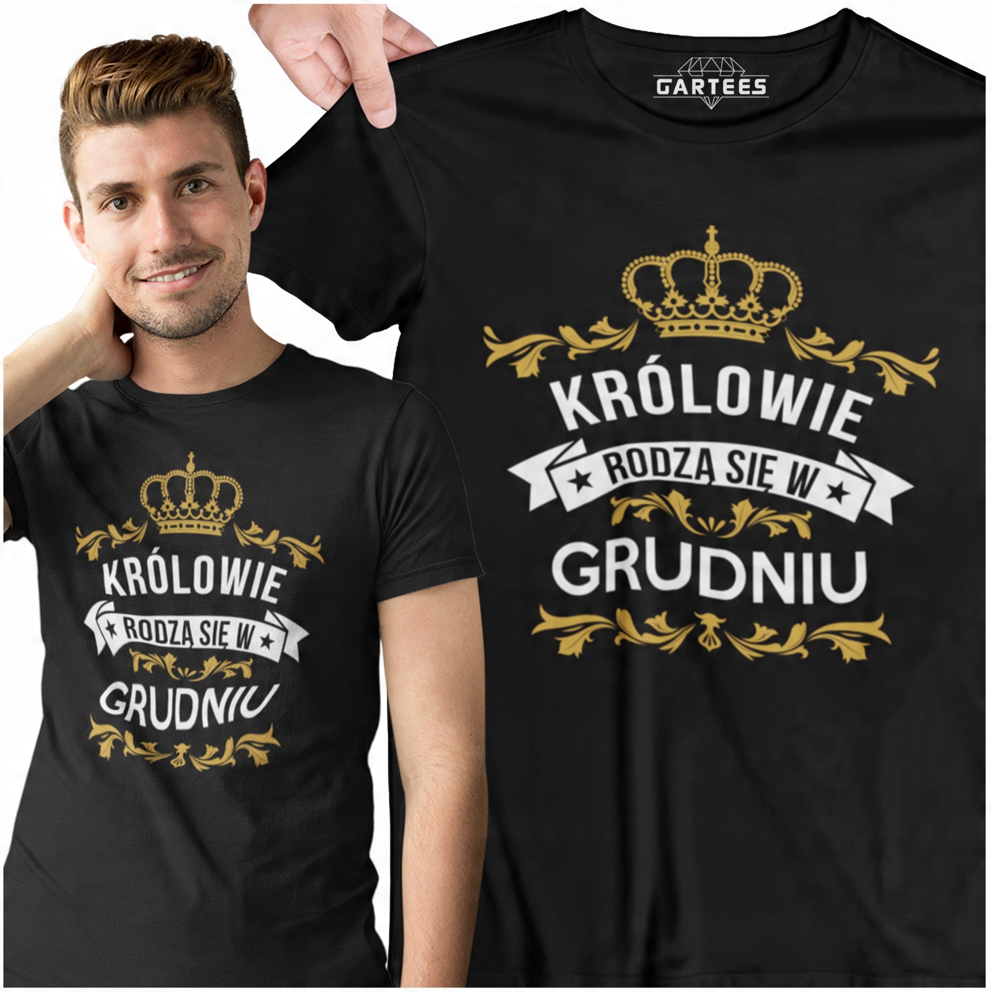 

Koszulka Męska Fun Królowie Dla Chłopaka Prezent