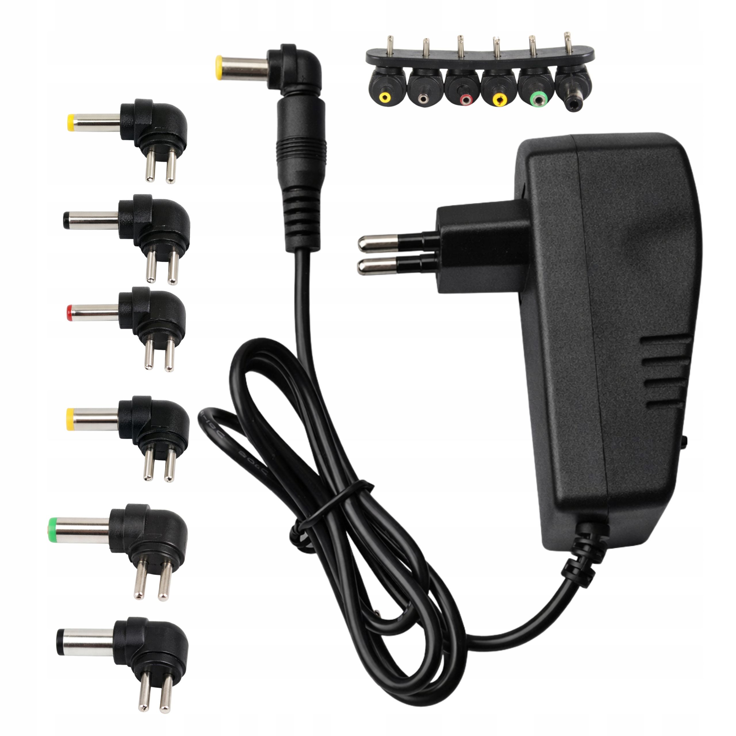 Zasilacz Uniwersalny Wielozakresowa Ładowarka 3V-12V DC 30W 3A 6 Wtyków