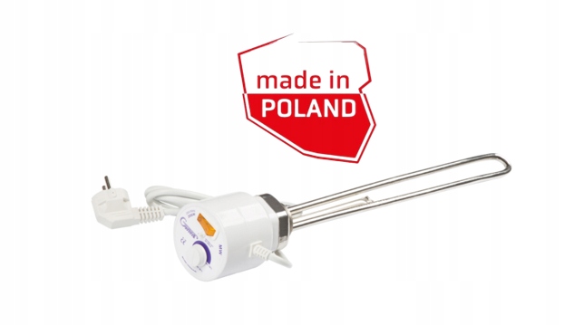 Ohřívač Gwarant pro bojler s termostatem a výstupem 1500 W 1,5 kW 1"