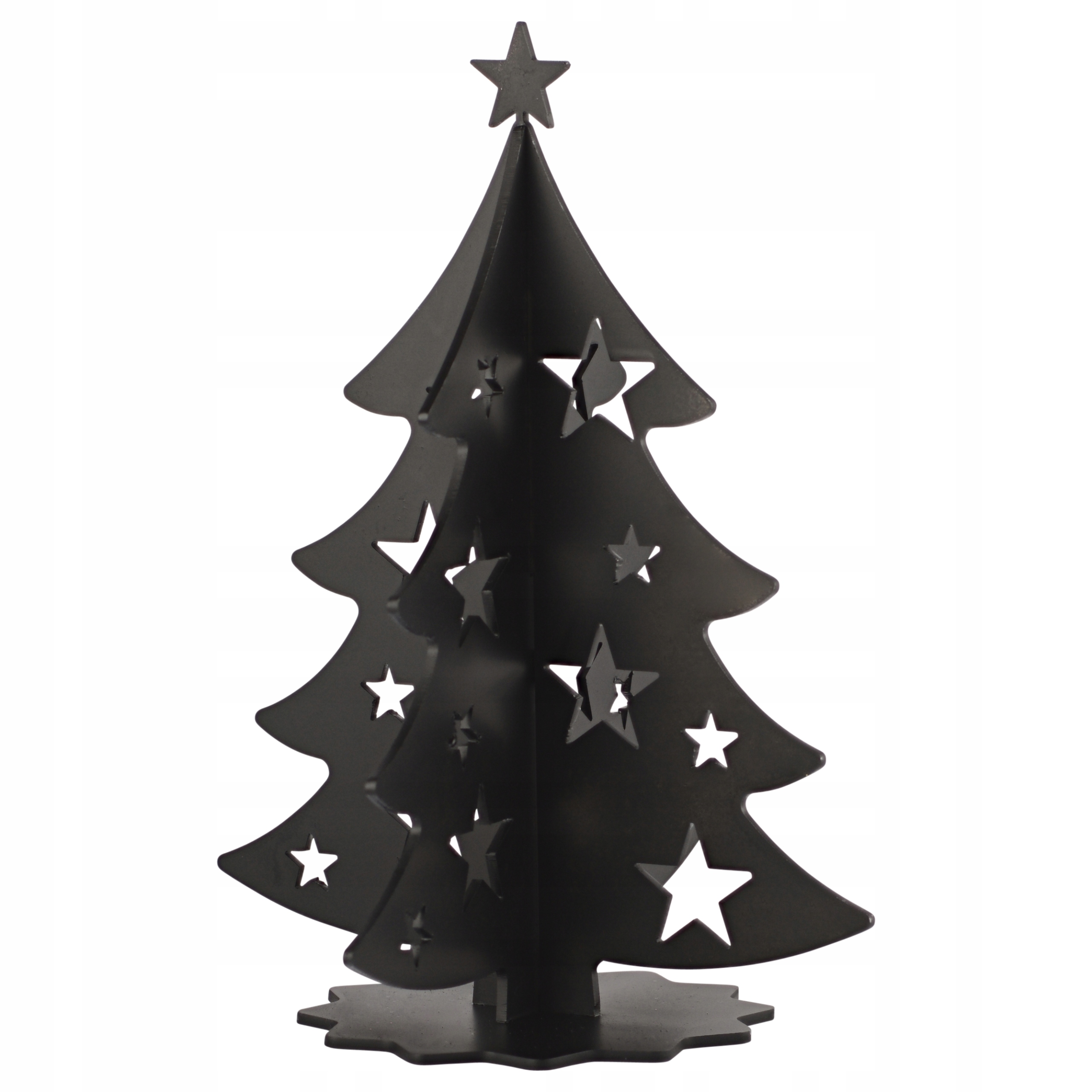 CHOINKA metalowa 3D DEKORACJA OZDOBA ŚWIĄTECZNA LOFT czarna