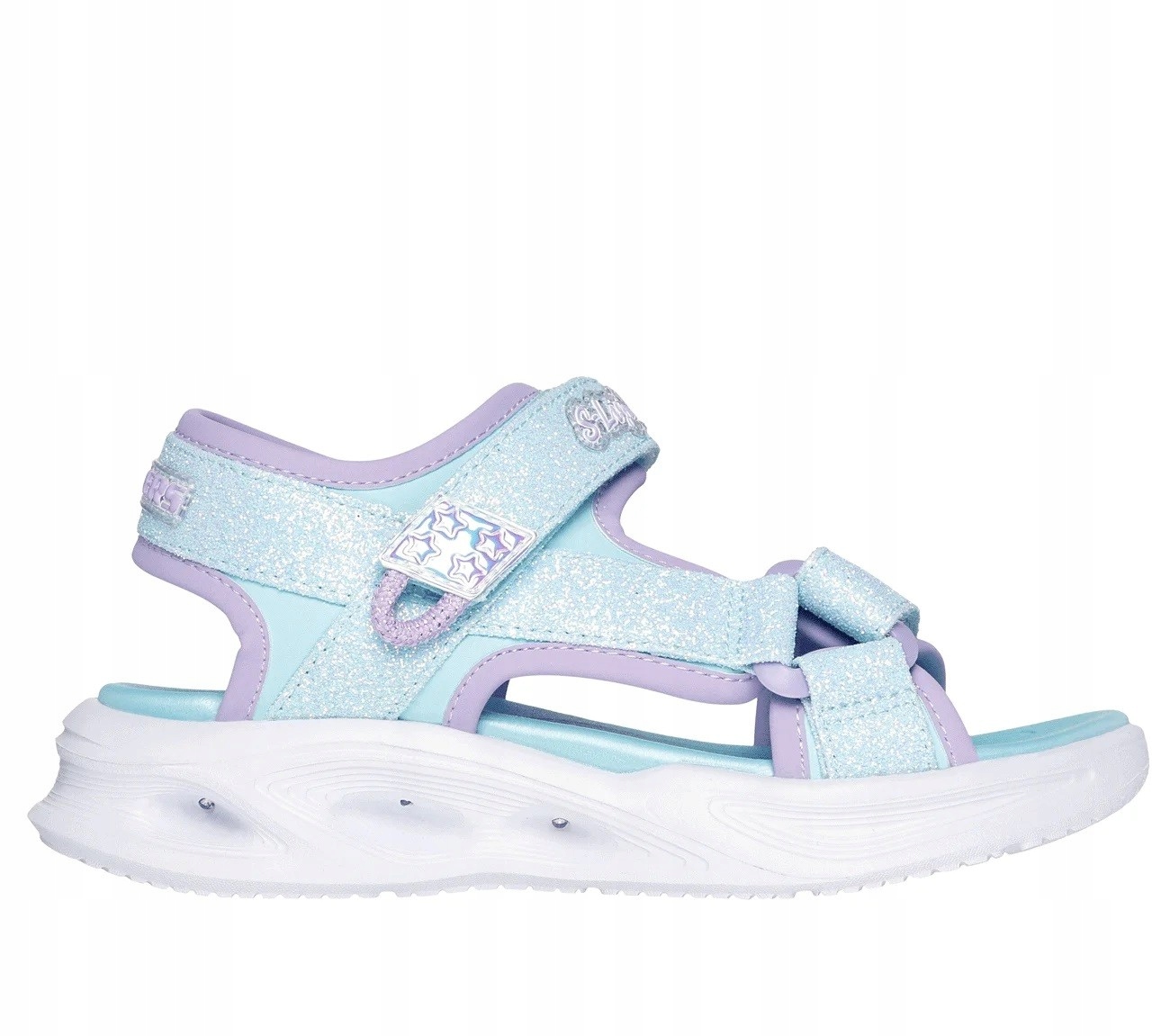 Sandały młodzieżowe Skechers S-Lights: Sola Glow Sandal jasny niebieski 3
