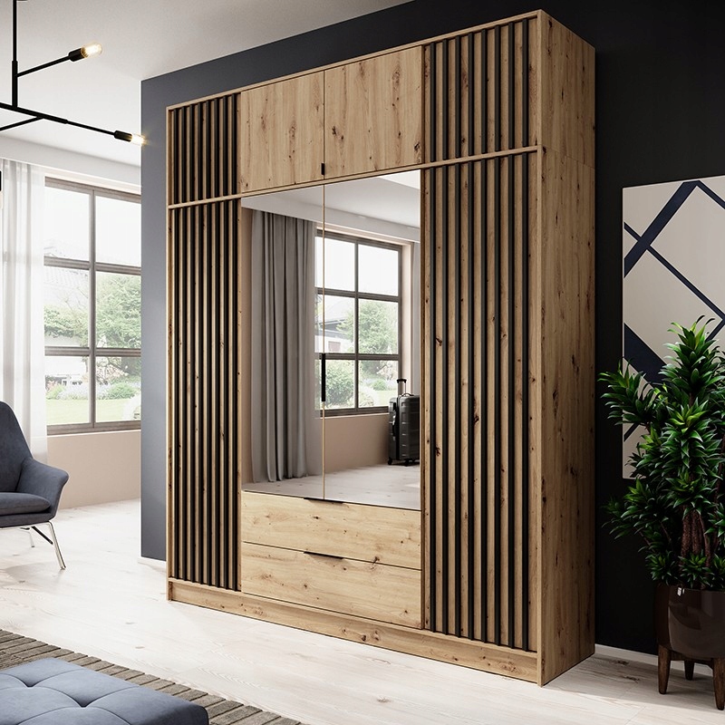 Nadstawka do szafy LAMELE 205 cm dąb artisan Kod producenta NADSTAWKA LAMELE 205