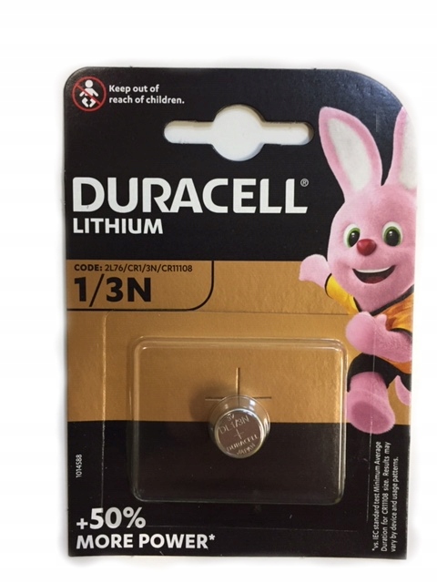 

1x Bateria Litowa Duracell 1/3N 3V 2L76 CR11108
