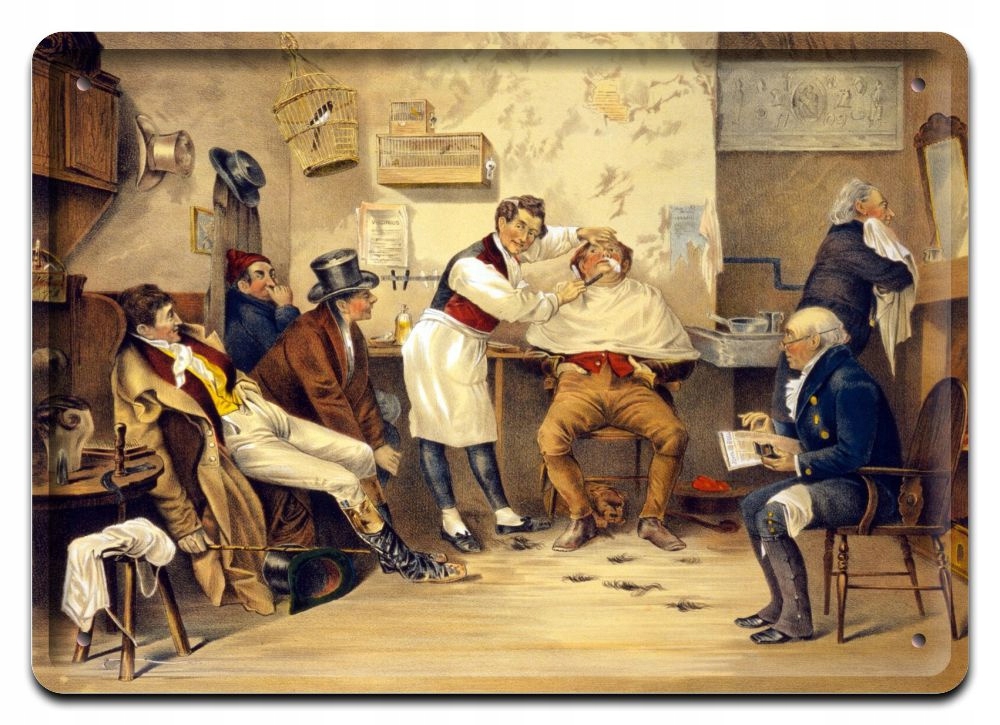 

Barber Plakat Metalowy Szyld Obrazek Retro #21364