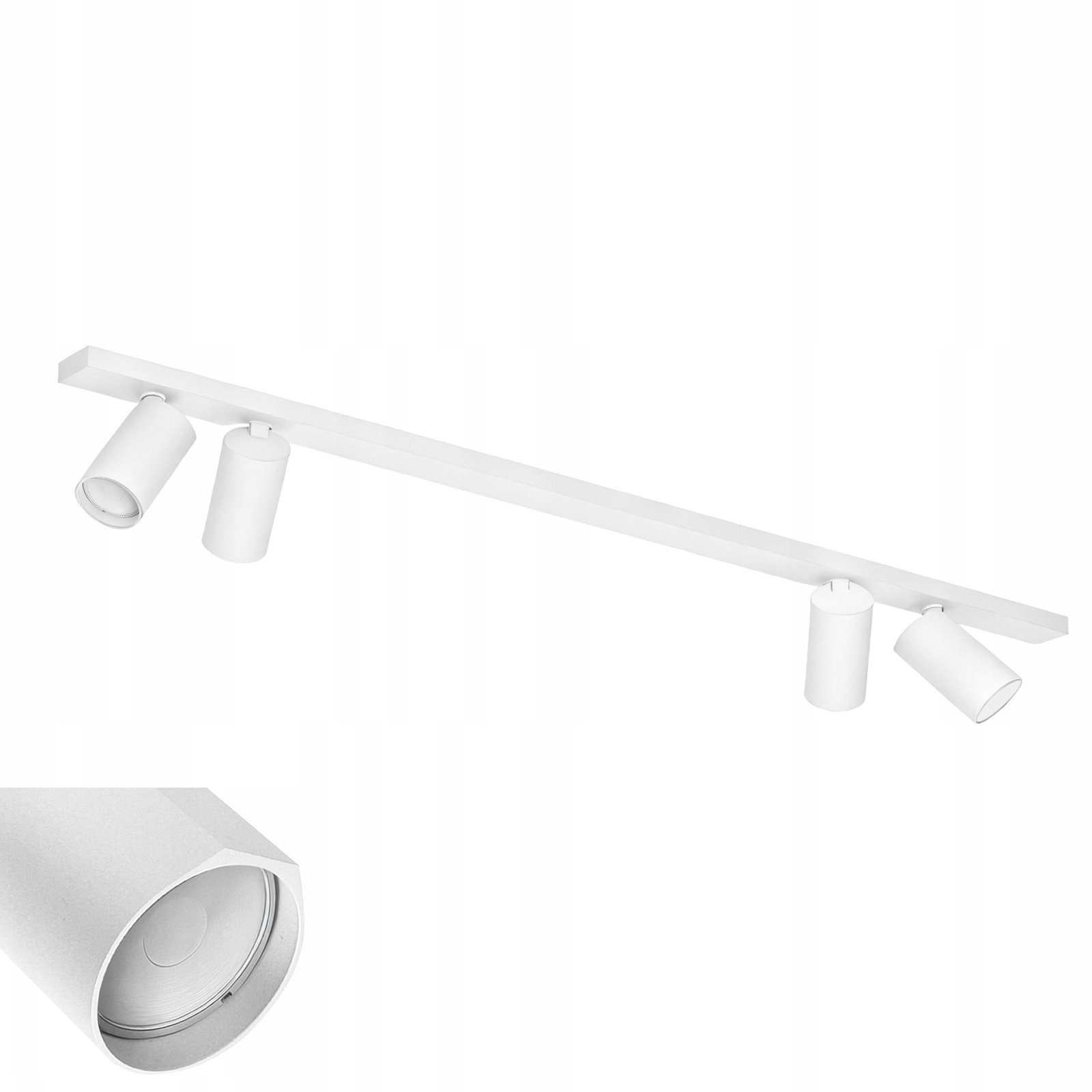 Stropná lampa na omietku 4xGU10 čierna Vysoká kvalita, tienidlo na kliknutie