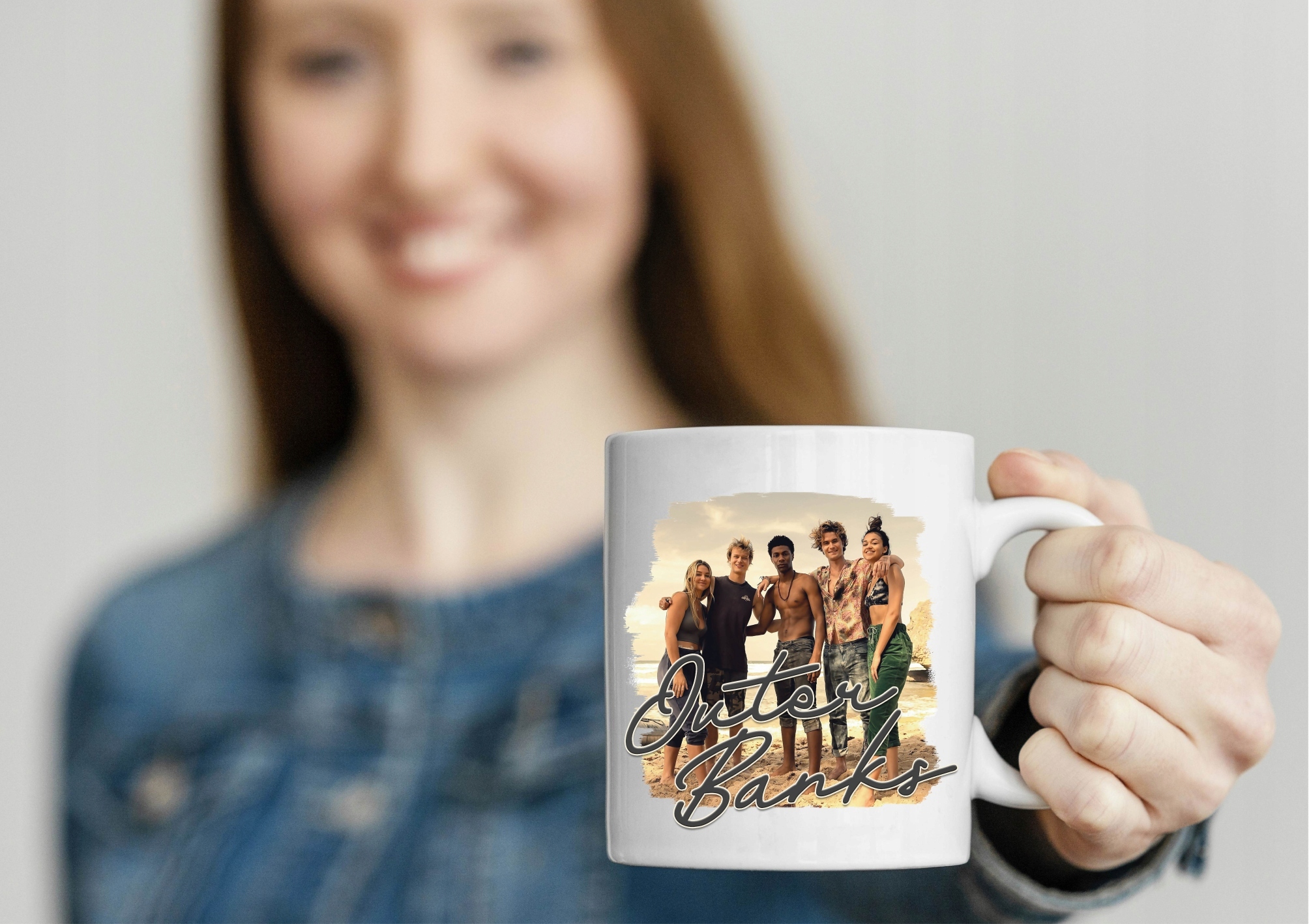 PODUSZKA + KUBEK z serialu OUTER BANKS Marka inna