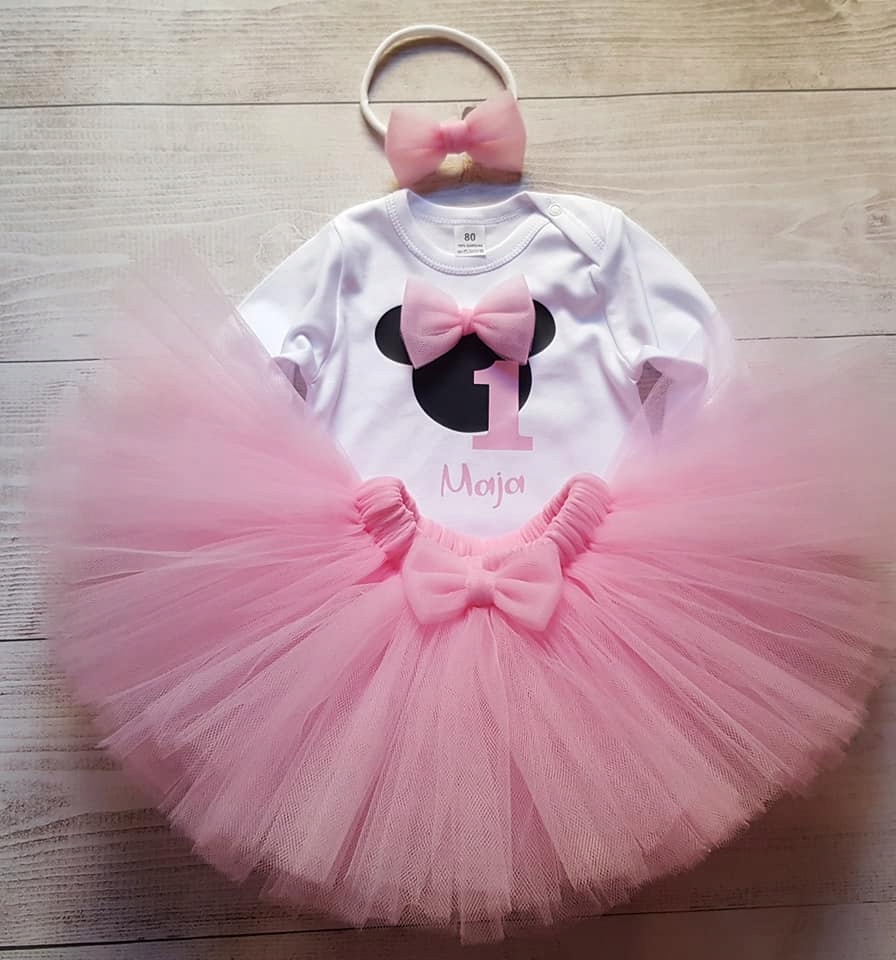 urodziny ROCZEK sesja TUTU komplet MYSZKA MINNE 80 Marka Inna marka